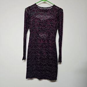 Express Purple Lace Dress Size Xs